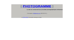 Desktop Screenshot of photogramme.org